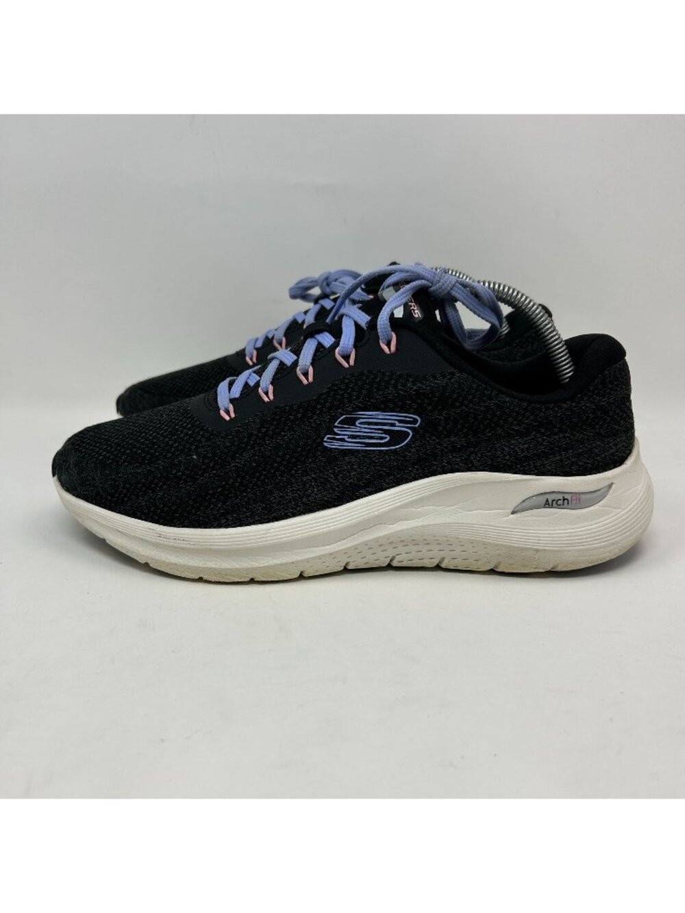 Skechers Arch Fit  2.0 vision Sneaker Wide Womens 10 Black Comfort Walking Shoes